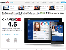 Tablet Screenshot of chameleonsocial.com